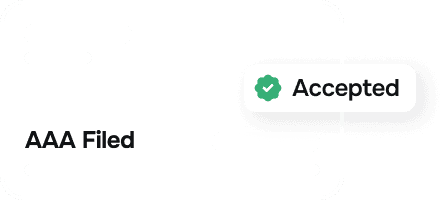 Filed with aaa and accepted